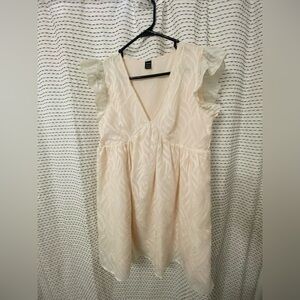 Shein - cream flow dress